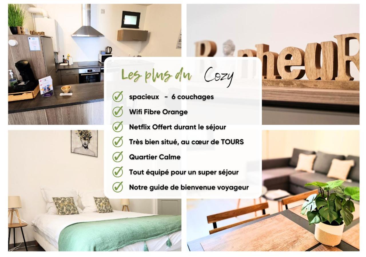 "Cozy Zen" 1 Grande Chambre - Calme - Arrivee Autonome - 6 Pers - Parking Gratuit Tours Ngoại thất bức ảnh